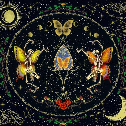 Biber-Tarot Altäre Tuch Brettspiel Pad astrologische Orakel Pad Tischmatte Wahrsagungen Tischdecke von XAGMODSHN