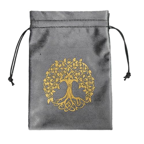 Brettspiel-Karten-Kordelzug-Tasche, Tarotkarte, Flanell-Tasche, Schmuckbeutel, Orakel, Kartenorganizer, Hexerei-Zubehör Brettspiel-Karten-Kordelzug-Tasche, Tarotkarte, Flanell-Tasche, Schmuckbeutel, Orakel, Kartenorganizer, Hexerei-Zubehör von XAGMODSHN