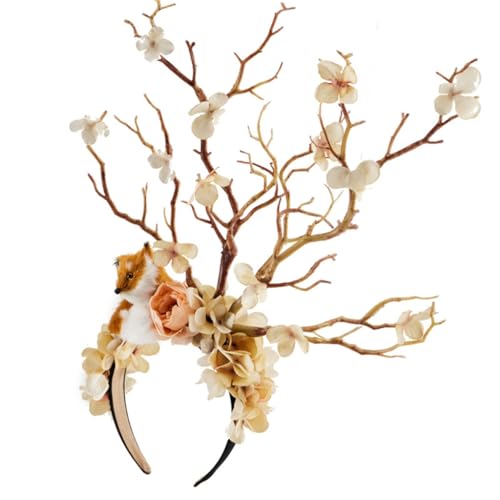 Cooles Zweig-Stirnband mit Blume, Cosplay, Party, Kostüm, Halloween, Blume, Rollenspiel, Kostüm, Live-Show, Kopfbedeckung Cooles Zweig-Stirnband mit Blume, Cosplay, Party, Kostüm, Halloween, Blume, Rollenspiel, Kostüm, Live-Show, Kopfbedeckung von XAGMODSHN