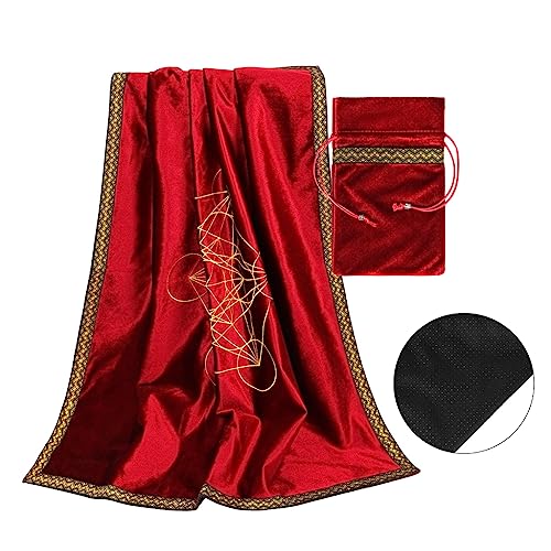 Divination Tischdecke mit Tarottasche Nordic Cloth Brettspiel Tisch Karte Matte von XAGMODSHN