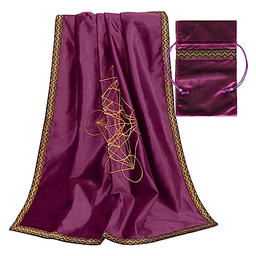 Divination Tischdecke mit Tarottasche Nordic Cloth Brettspiel Tisch Karte Matte von XAGMODSHN