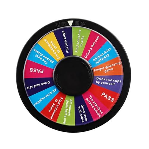 Doppelseitiges Acryl-Trinkspiel Roulettes Rad Drehspiel Spinner für Partys KTV Entertainment Doppelseitiges Acryl-Trinkspiel Roulettes Rad Drehspiel Spinner für Partys KTV Entertainment von XAGMODSHN