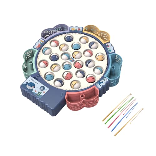 Drehbares Angelspielzeug für Kinder, pädagogisches magnetisches Angeln, Hand-Augen-Koordinationstraining für Kinder, Indoor-Party von XAGMODSHN