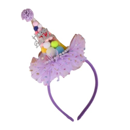 Geburtstagshut, Stirnband für Erwachsene, Kinder, Jungen, Mädchen, 3D-Hut, Haarband, Geburtstagsparty-Hut, Regenbogen-Bonbons, Partyzubehör Geburtstagshut, Stirnband für Erwachsene, Kinder, Jungen, Mädchen, 3D-Hut, Haarband, Geburtstagsparty-Hut, Regenbogen-Bonbons, Partyzubehör von XAGMODSHN