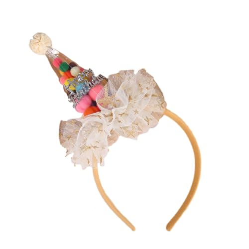 Geburtstagshut, Stirnband für Erwachsene, Kinder, Jungen, Mädchen, 3D-Hut, Haarband, Geburtstagsparty-Hut, Regenbogen-Bonbons, Partyzubehör Geburtstagshut, Stirnband für Erwachsene, Kinder, Jungen, Mädchen, 3D-Hut, Haarband, Geburtstagsparty-Hut, Regenbogen-Bonbons, Partyzubehör von XAGMODSHN