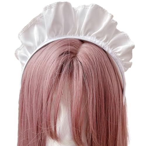 Gerüschtes Stirnband, Kopfschmuck für Mädchen, Damen, Frauen, Dienstmädchen, Cosplay, Kopfbedeckung, Festival, Dienstmädchen, Haarreifen Gerüschtes Stirnband, Kopfschmuck für Mädchen, Damen, Frauen, Dienstmädchen, Cosplay, Kopfbedeckung, Festival, Dienstmädchen, Haarreifen von XAGMODSHN