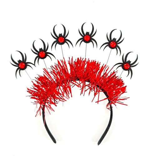 Haarreif für Erwachsene, Teenager, Cartoon-Spinnen, mit Lametta, Party, Kopfschmuck, Haarband, Abschlussball, Party, Cosplay, Kostüm-Requisiten Haarreif für Erwachsene, Teenager, Cartoon-Spinnen, mit Lametta, Party, Kopfschmuck, Haarband, Abschlussball, Party, Cosplay, Kostüm-Requisiten von XAGMODSHN