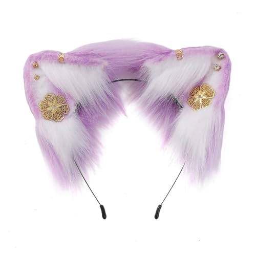Haarreif für Erwachsene, Teenager, Cosplay, Füchse, Ohrform, Plüsch, Haarreifen, Make-up, Live-Übertragung, Halloween, Party, Kopfschmuck Haarreif für Erwachsene, Teenager, Cosplay, Füchse, Ohrform, Plüsch, Haarreifen, Make-up, Live-Übertragung, Halloween, Party, Kopfschmuck von XAGMODSHN