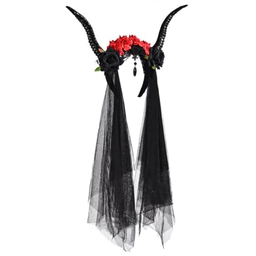 Haarreif mit Schafhorn, Blumendekor, Wald, Tierfotografie, Requisiten, Teufel, Cosplays, Kostüme, Halloween, Haarreifen Haarreif mit Schafhorn, Blumendekor, Wald, Tierfotografie, Requisiten, Teufel, Cosplays, Kostüme, Halloween, Haarreifen von XAGMODSHN