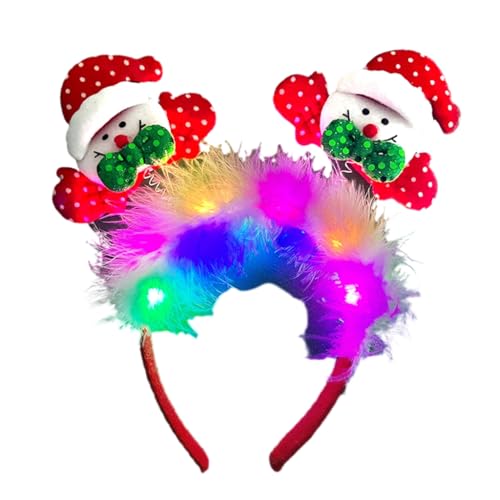 Haarreif mit Weihnachtsmotiven, Party-Requisiten, Kopfbedeckung, Feiertags-Headhoop, Festival, Party, Feier, Kopfbedeckung, Zubehör Haarreif mit Weihnachtsmotiven, Party-Requisiten, Kopfbedeckung, Feiertags-Headhoop, Festival, Party, Feier, Kopfbedeckung, Zubehör von XAGMODSHN