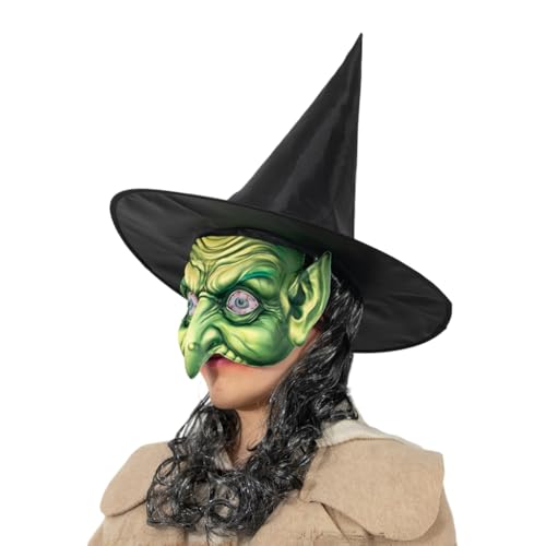 Halloween Hexe Zauberer Perücken Hut Party Hut Frauen Zauberer Hut Uni Hexe Cosplay Kostüm Urlaub Kopfbedeckung Halloween Hexe Zauberer Perücken Hut Party Hut Frauen Zauberer Hut Uni Hexe Cosplay Kostüm Urlaub Kopfbedeckung von XAGMODSHN