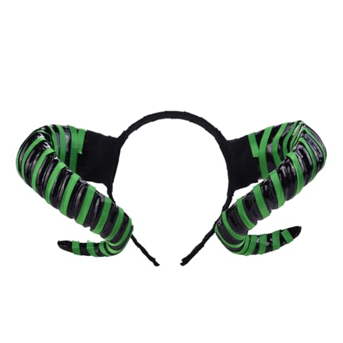 Halloween Teufelshörner Stirnband Antilope Stirnband Halloween Horn Kopfbedeckung Halloween Tiaras Haarreifen von XAGMODSHN