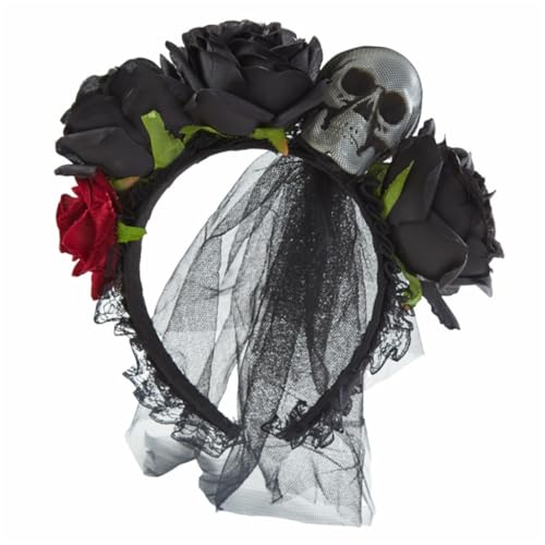 Halloween-Totenkopf-Stirnband für Damen, Stirnband, Stirnband, Kopfschmuck, Punk-Stirnband von XAGMODSHN