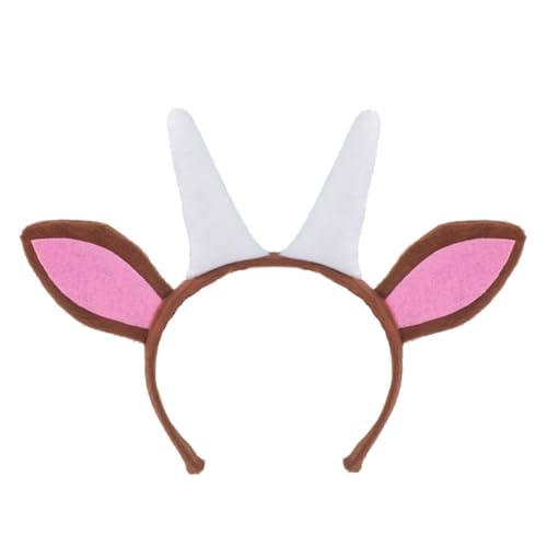 Halloween-Ziegenhaarreifen/Schwanz/Fliege/Rock, Damen, Teenager, Make-up, Stirnband für Live-Übertragung, Karneval, Haar-Accessoire Halloween-Ziegenhaarreifen/Schwanz/Fliege/Rock, Damen, Teenager, Make-up, Stirnband für Live-Übertragung, Karneval, Haar-Accessoire von XAGMODSHN