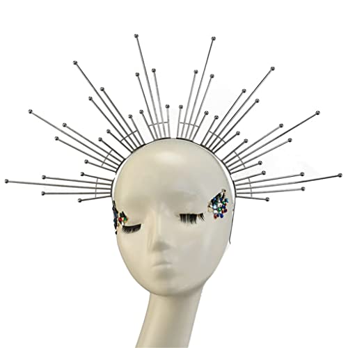 HaloCrown Kopfschmuck mit Stacheln, Kopfbedeckung, HaloCrown, Kopfbedeckung, Stirnband HaloCrown Kopfschmuck mit Stacheln, Kopfbedeckung, HaloCrown, Kopfbedeckung, Stirnband von XAGMODSHN