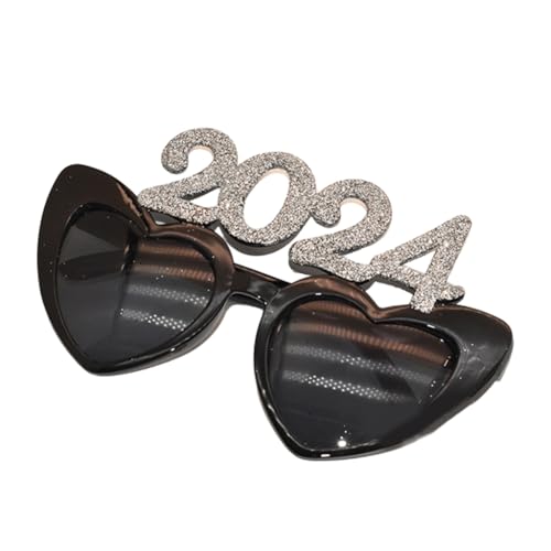 Happy New Year 3D Party Brille 2024 Brillenrahmen Party Requisiten Dekoration Neujahr Party Photo Booth Requisiten von XAGMODSHN