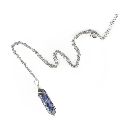 Heilende Kristall-Anhänger-Halskette, spitzer Stein, Charm-Halskette, spirituelle Edelsteine, Schmuck, für Damen und Mädchen Heilende Kristall-Anhänger-Halskette, spitzer Stein, Charm-Halskette, spirituelle Edelsteine, Schmuck, für Damen und Mädchen von XAGMODSHN