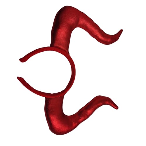 Horn-Halloween-Stirnband für Damen und Mädchen, tägliches Tragen, Halloween-Party, Kostüm, Cosplay, Haar-Accessoires von XAGMODSHN