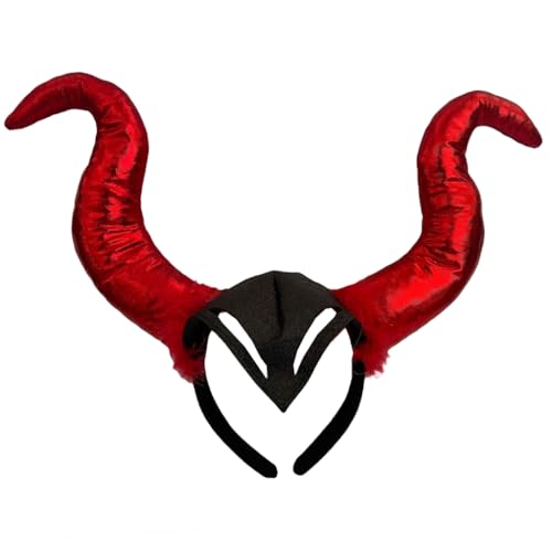 Horn-Halloween-Stirnband für Damen und Mädchen, tägliches Tragen, Halloween-Party, Kostüm, Cosplay, Haar-Accessoires Horn-Halloween-Stirnband für Damen und Mädchen, tägliches Tragen, Halloween-Party, Kostüm, Cosplay, Haar-Accessoires von XAGMODSHN