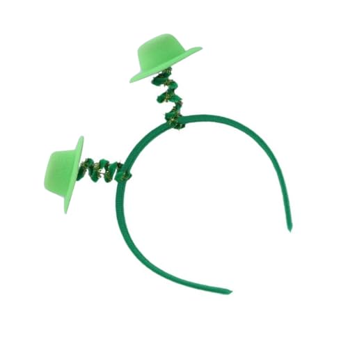 Irisches Kleeblatt-Haarband für Erwachsene, mit glänzenden Pailletten, Puder, Patricks Day, Stirnband, Karnevals-Haarreif von XAGMODSHN