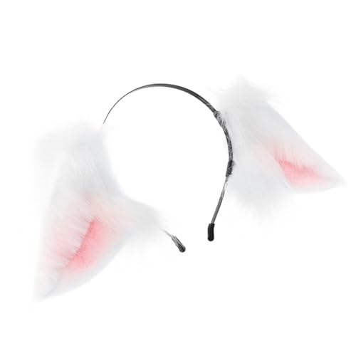 Katze, Füchse, Kunstpelz, Ohren, Stirnband, Halloween, Fasching, Cosplay, Kostüm, handgefertigt, Tier, pelzige Ohren, Haarreifen für Damen Katze, Füchse, Kunstpelz, Ohren, Stirnband, Halloween, Fasching, Cosplay, Kostüm, handgefertigt, Tier, pelzige Ohren, Haarreifen für Damen von XAGMODSHN