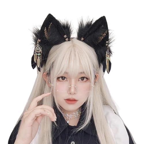 Katzenohren Halloween-Stirnband für Damen und Mädchen, tägliches Tragen, Halloween-Party, Kostüm, Cosplay, Haarschmuck Katzenohren Halloween-Stirnband für Damen und Mädchen, tägliches Tragen, Halloween-Party, Kostüm, Cosplay, Haarschmuck von XAGMODSHN