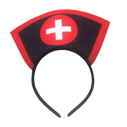 Krankenschwesterhut, Halloween-Stirnband für Damen und Mädchen, tägliches Tragen, Halloween-Party, Kostüm, Cosplay, Haarschmuck Krankenschwesterhut, Halloween-Stirnband für Damen und Mädchen, tägliches Tragen, Halloween-Party, Kostüm, Cosplay, Haarschmuck von XAGMODSHN