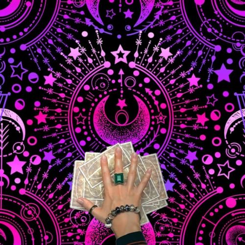 Mysterious Moon Astrologie Altar-Tuch Tarot-Tischdecke Wahrsagungen Tischdecke Tapisserie Dekor Supplies von XAGMODSHN