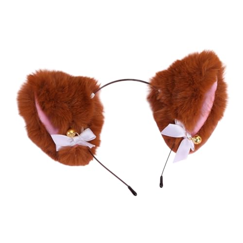 Ohrförmiger Haarreif mit Schleife und kleiner Glocke, Dekoration, Haarhalter, Cosplay, Party, Stirnband für Jugendliche und Erwachsene Ohrförmiger Haarreif mit Schleife und kleiner Glocke, Dekoration, Haarhalter, Cosplay, Party, Stirnband für Jugendliche und Erwachsene von XAGMODSHN