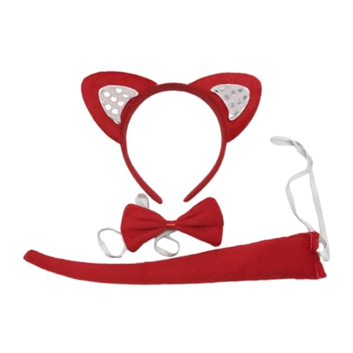 Pailletten-Katzenohren, Stirnband, Halsband, Schwanz, Tierohren, Haarreif für Kinder, zeigt Kätzchen, Tierhaarbänder, Cartoon-Kostüm Pailletten-Katzenohren, Stirnband, Halsband, Schwanz, Tierohren, Haarreif für Kinder, zeigt Kätzchen, Tierhaarbänder, Cartoon-Kostüm von XAGMODSHN