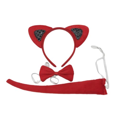 Pailletten-Katzenohren, Stirnband, Halsband, Schwanz, Tierohren, Haarreif für Kinder, zeigt Kätzchen, Tierhaarbänder, Cartoon-Kostüm Pailletten-Katzenohren, Stirnband, Halsband, Schwanz, Tierohren, Haarreif für Kinder, zeigt Kätzchen, Tierhaarbänder, Cartoon-Kostüm von XAGMODSHN