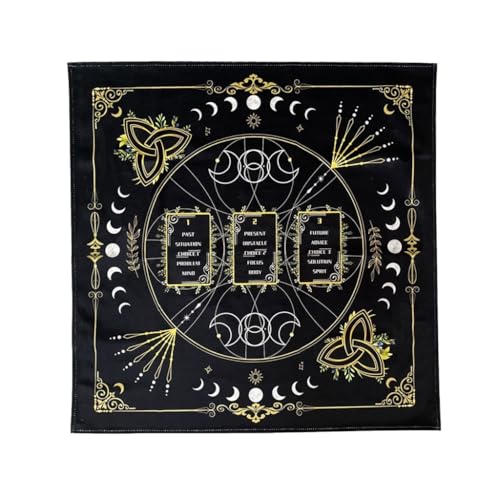Quadratische Divinations Tapisserie Lesekarte Astrologie Tischdecke Tarots Tischdecke Hexerei Zubehör von XAGMODSHN