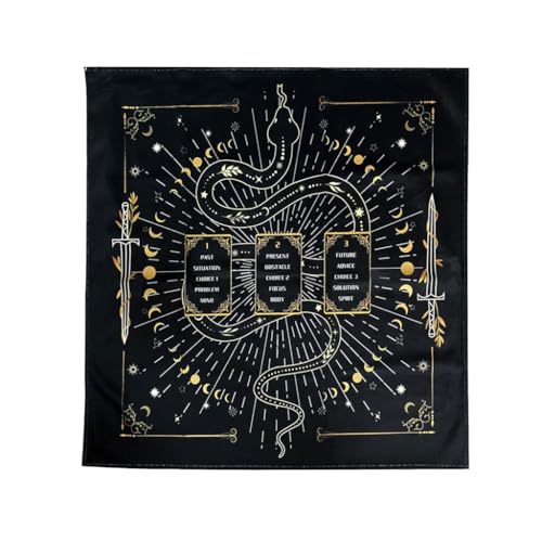 Quadratische Divinations Tapisserie Lesekarte Astrologie Tischdecke Tarots Tischdecke Hexerei Zubehör von XAGMODSHN