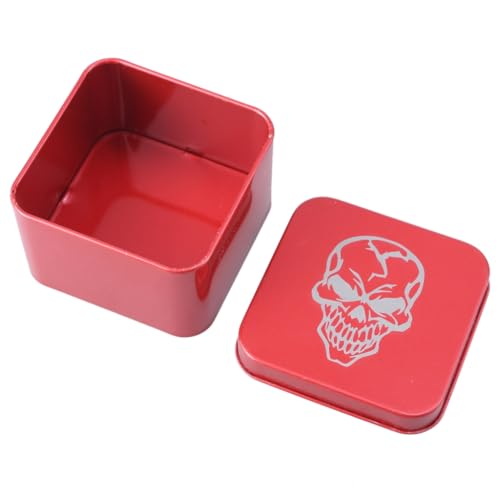 Quadratische Metallbox für Spiele, Tarots, Schmuck, Aufbewahrungsbox, Verpackung, Spiel, leere Karten-Aufbewahrungsbox von XAGMODSHN