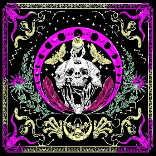 Quadratisches Biber-Tarot Tuch Brettspiel Pad astrologische Orakel Pad Tisch Karte Matte Wahrsagungen Tischdecke von XAGMODSHN