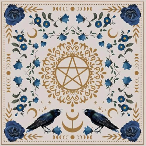 Quadratisches Biber-Tarot Tuch Brettspiel Pad astrologische Orakel Pad Tisch Karte Matte Wahrsagungen Tischdecke von XAGMODSHN