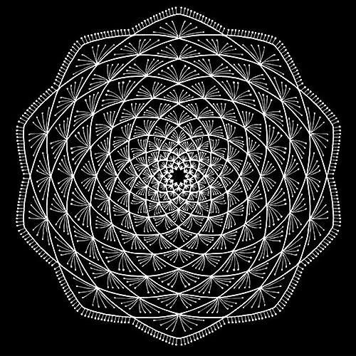 Quadratisches Biber-Tarot Tuch Brettspiel Pad astrologische Orakel Pad Tisch Karte Matte Wahrsagungen Tischdecke von XAGMODSHN