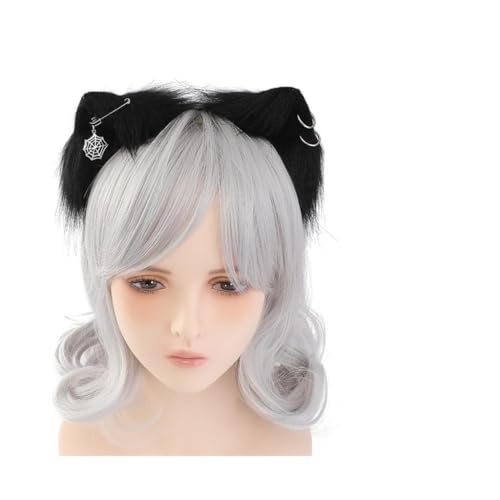 Realistische Katzenohren-Haarbänder, Karneval, Party, Plüsch-Kopfschmuck, Film-Enthusiasten, Party, Cosplay, Animes, Make-up, Haarband von XAGMODSHN