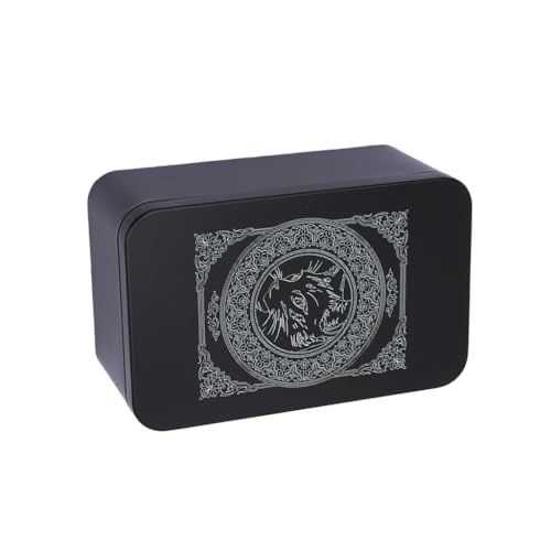 Rechteckige Metallbox für Spiele, Tarots, Schmuck, Aufbewahrungsbox, Verpackung, Spiel, leere Karten-Aufbewahrungsbox von XAGMODSHN