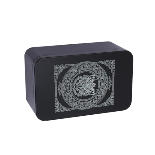 Rechteckige Metallbox für Spiele, Tarots, Schmuck, Aufbewahrungsbox, Verpackung, Spiel, leere Karten-Aufbewahrungsbox von XAGMODSHN