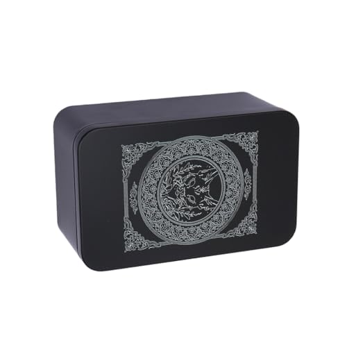 Rechteckige Metallbox für Spiele, Tarots, Schmuck, Aufbewahrungsbox, Verpackung, Spiel, leere Karten-Aufbewahrungsbox von XAGMODSHN