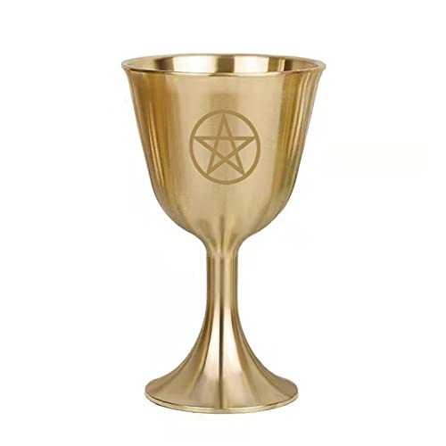 Ritual Cup Kelch, vergoldetes Messing, Geschirr, Zeremonie, Wahrsagung, astrologisches Werkzeug Ritual Cup Kelch, vergoldetes Messing, Geschirr, Zeremonie, Wahrsagung, astrologisches Werkzeug von XAGMODSHN
