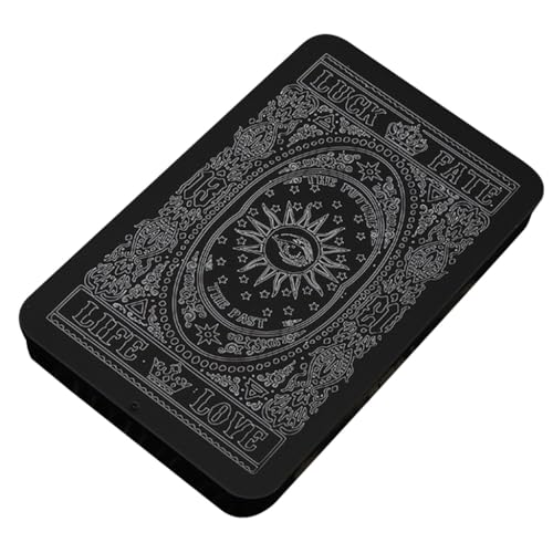 Spielkarten-Box, Sammelkartenetui, Tarot-Aufbewahrungsdose, Karten-Organizer, Kartenetui, leere Metall-Aufbewahrungsbox für Gaming von XAGMODSHN