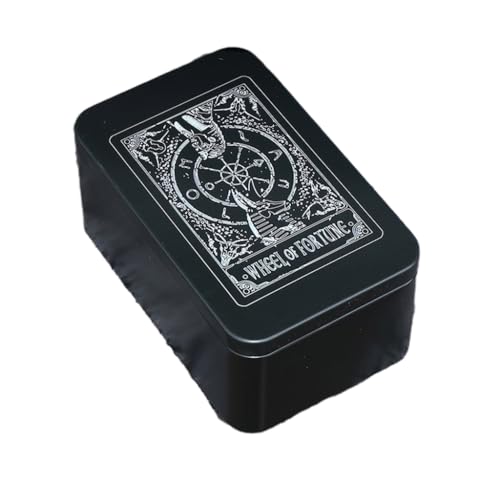 Spielkartenbox aus Metall, für Spiele, Tarots, Behälter, Aufbewahrungsbox, Verpackungsbox, leer, Süßigkeiten-Aufbewahrungskoffer Spielkartenbox aus Metall, für Spiele, Tarots, Behälter, Aufbewahrungsbox, Verpackungsbox, leer, Süßigkeiten-Aufbewahrungskoffer von XAGMODSHN