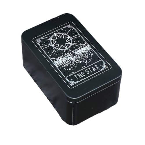 Spielkartenbox aus Metall, für Spiele, Tarots, Behälter, Aufbewahrungsbox, Verpackungsbox, leer, Süßigkeiten-Aufbewahrungskoffer Spielkartenbox aus Metall, für Spiele, Tarots, Behälter, Aufbewahrungsbox, Verpackungsbox, leer, Süßigkeiten-Aufbewahrungskoffer von XAGMODSHN