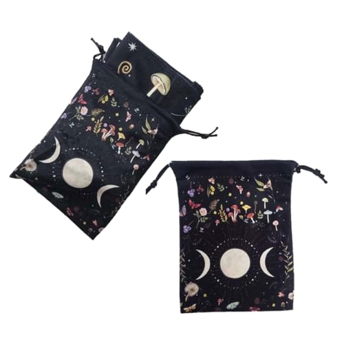 Square Divinations Tapisserie Mondphase Astrologie Tischdecke Tarots Karte Tischdecke Tischdecke mit Kordelzugbeutel von XAGMODSHN