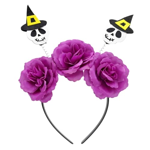 Stero-Stirnband für Erwachsene, Teenager, Fledermaus- und Blumenform, Haarreif, Halloween, Party, Kopfschmuck, für Damen, Mädchen, Cosplay, Kostüm, Haarband Stero-Stirnband für Erwachsene, Teenager, Fledermaus- und Blumenform, Haarreif, Halloween, Party, Kopfschmuck, für Damen, Mädchen, Cosplay, Kostüm, Haarband von XAGMODSHN