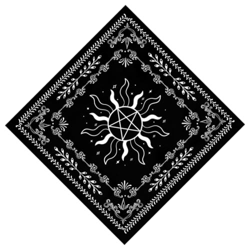 Tarot-Tischdecke, Sonnenstern-Muster, Altäre, Wahrsagungen, Karte, Tischdecke, Wandteppich, Hexerei-Zubehör Tarot-Tischdecke, Sonnenstern-Muster, Altäre, Wahrsagungen, Karte, Tischdecke, Wandteppich, Hexerei-Zubehör von XAGMODSHN