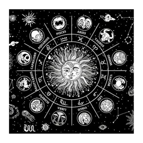Tarot-Tischdecke, mysteriöses Symbol, Altäre, Tuch, Wahrsagungskarte, Tischdecke, Wandteppich, Hexerei-Zubehör Tarot-Tischdecke, mysteriöses Symbol, Altäre, Tuch, Wahrsagungskarte, Tischdecke, Wandteppich, Hexerei-Zubehör von XAGMODSHN