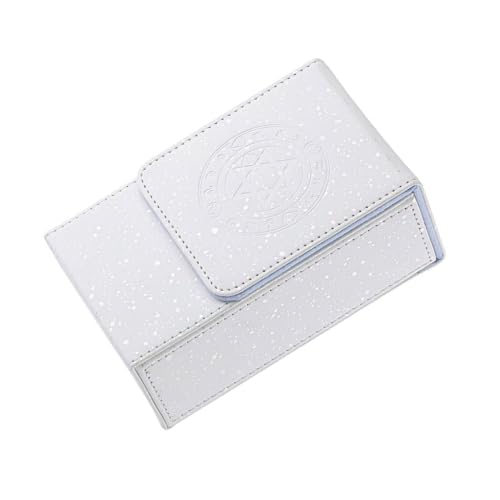 Tarotkarten-Aufbewahrungsbox mit großer Kapazität, wasserdichtes PU-Außenmaterial und magnetischer Deckel für einfaches Betrachten des Decks Tarotkarten-Aufbewahrungsbox mit großer Kapazität, wasserdichtes PU-Außenmaterial und magnetischer Deckel für einfaches Betrachten des Decks von XAGMODSHN